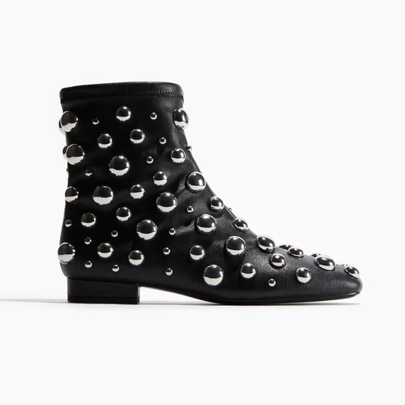 H&M Shoes - H&M Black Studded Ankle Boots